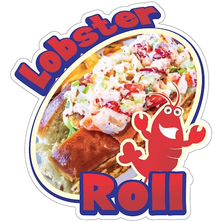 Lobster Roll Decal Concession Stand Food Truck Sticker